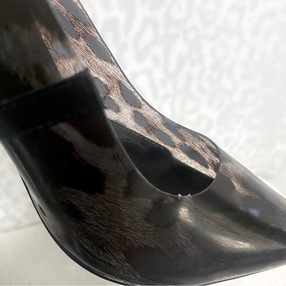 VINCE CAMUTO Anessta Clear Black Animal Leopard Print Pump Heels 8.5M NWOT - Picture 8 of 9